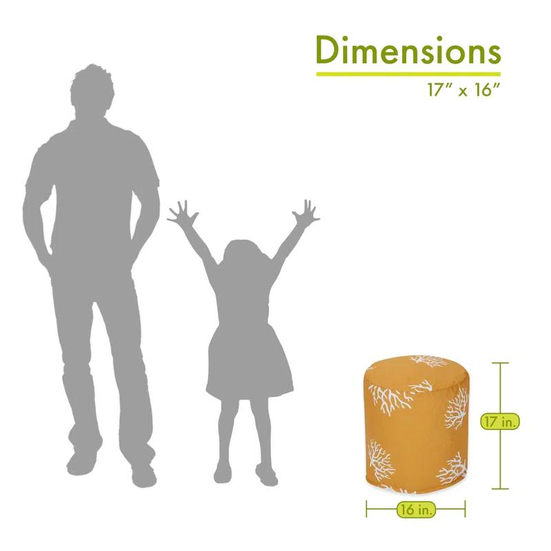 Majestic Home Goods Coral Outdoor Ottoman