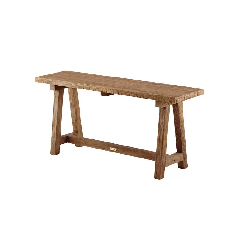 Lucas 39'' Recycled Teak Rustic Minimalist Bench - Natural