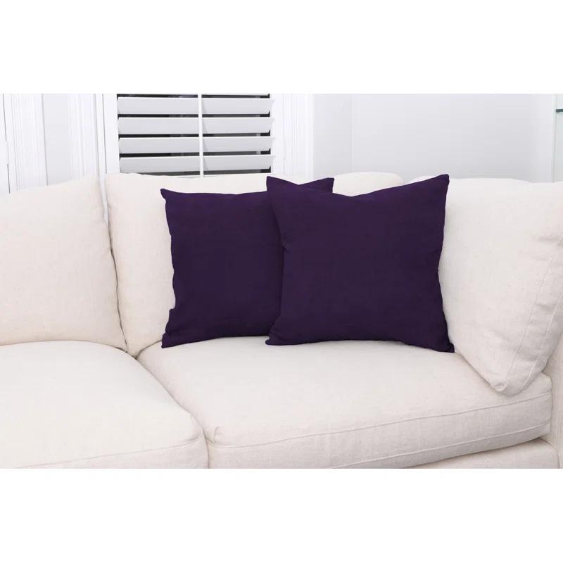 Deluxe Comfort Microsuede Throw Pillow (Set of 2)