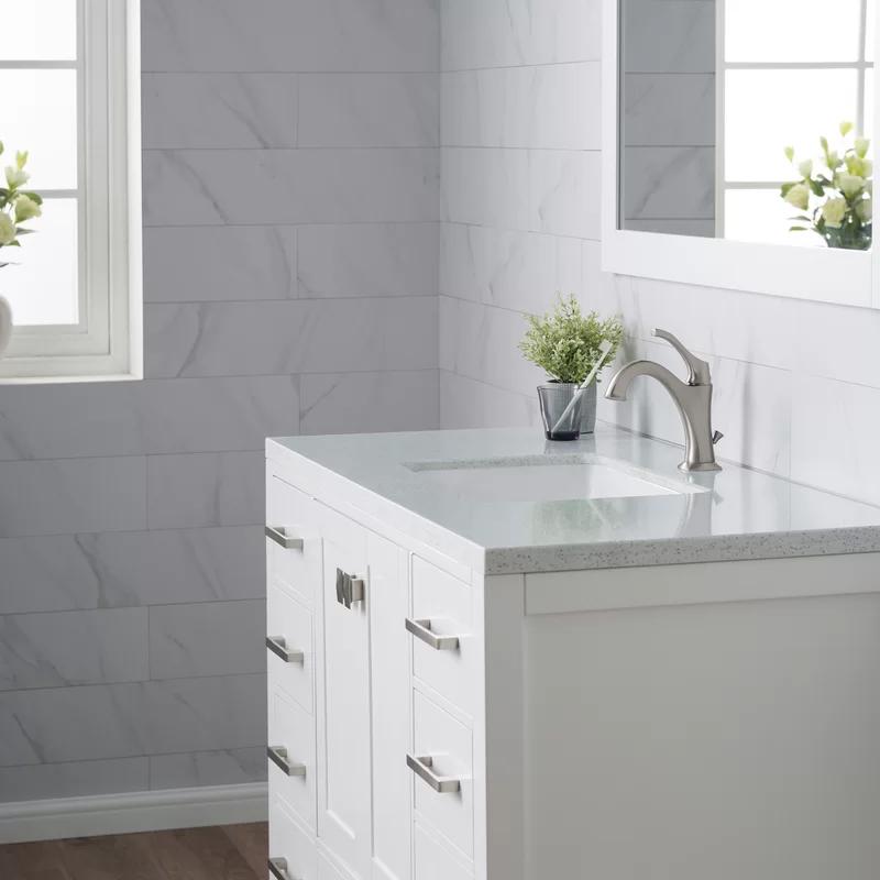 Elavo Classic White Ceramic 20.63" Undermount Bathroom Sink