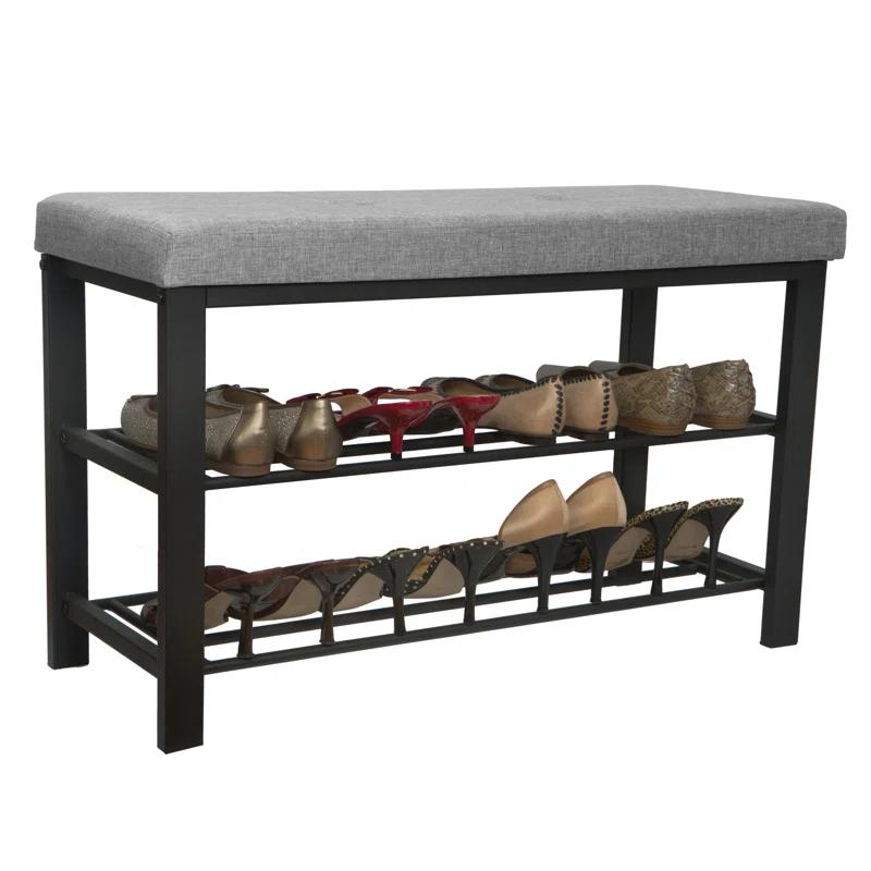 Winston Porter Kolten Faux Leather Upholstered Storage Bench