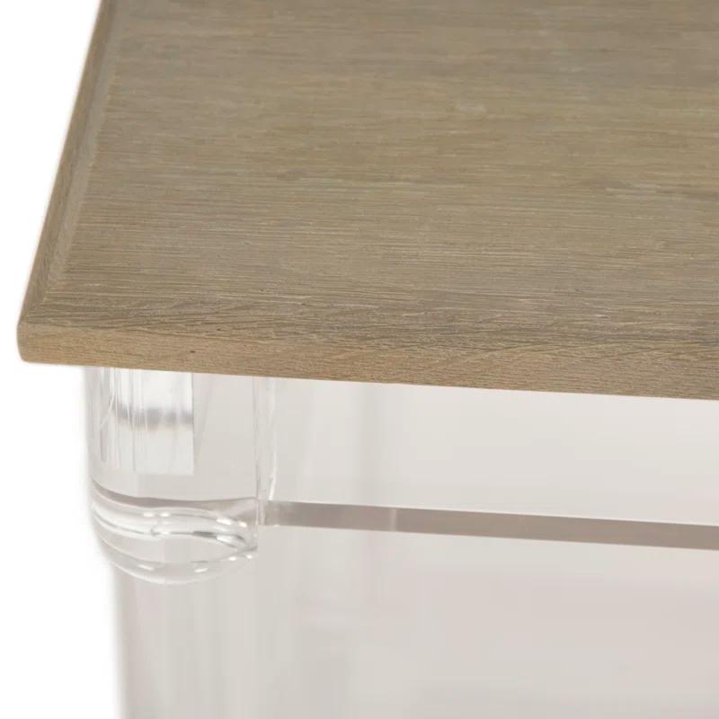 Zentique Corbin Glass Top Coffee Table