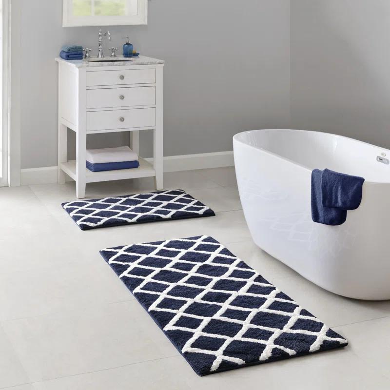 Madison Park Bittman Reversible High Pile Tufted Bath Rug