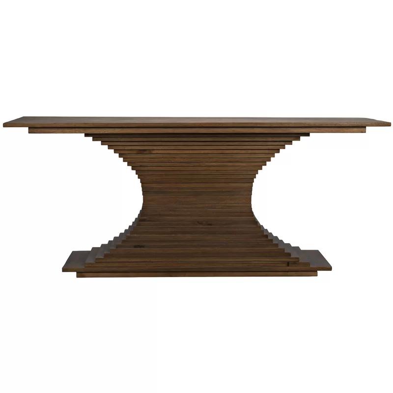 Cambio 72'' Dark Walnut Solid Wood & Metal Console Table