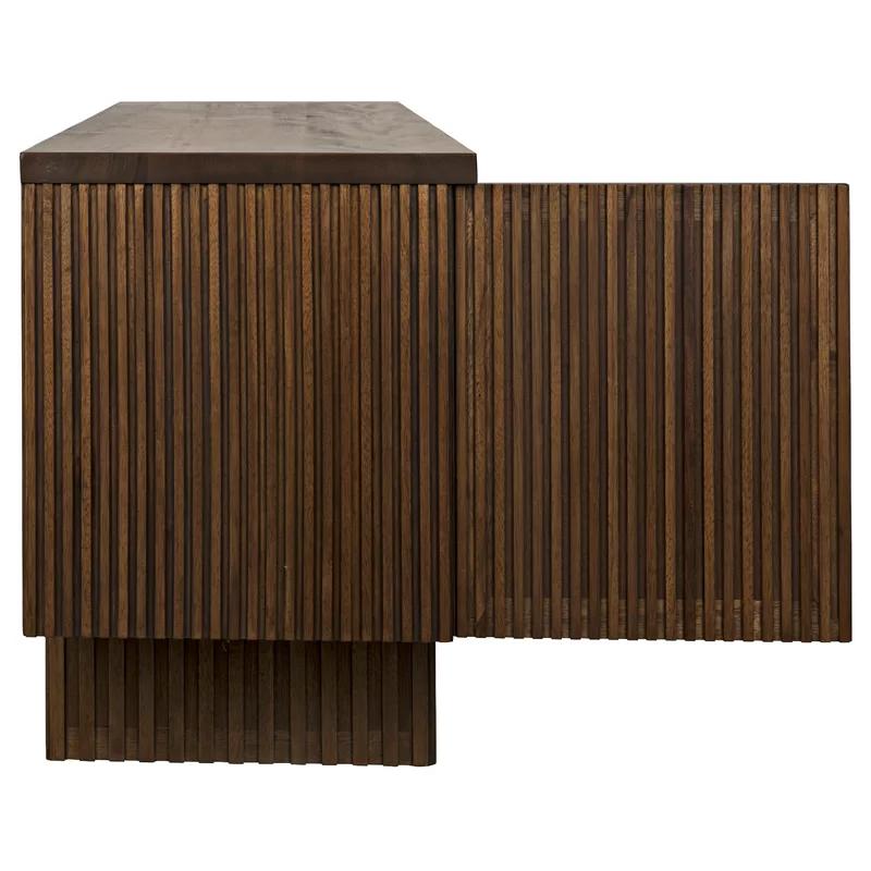 Noir Mr. Smith 77.5'' Dark Walnut Solid Wood Sideboard