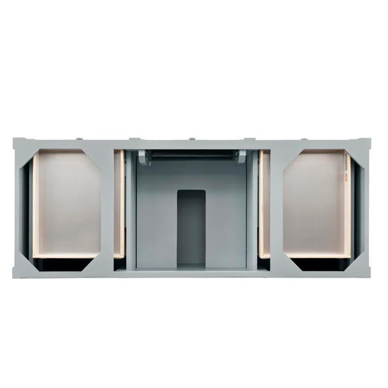 James Martin Vanities 650-V60s Brittany 60" Single Basin Poplar Wood Vanity Cabinet Only -