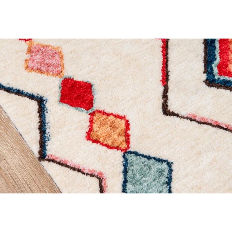 Novogratz Bungalow Olivia Tufted Red/Cream Rug