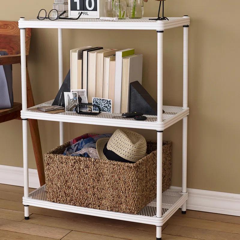 MeshWorks 23.6'' W Steel Height -Adjustable Shelving Unit