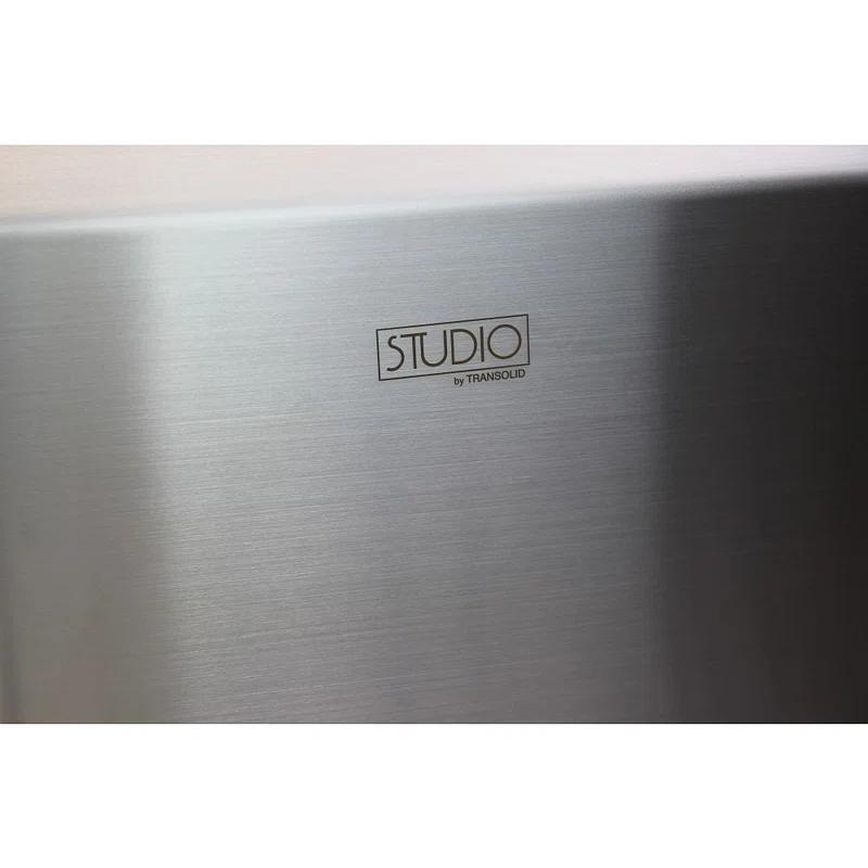 Studio 26'' L Undermount Single Bowl Stainless Steel Kitchen Sink