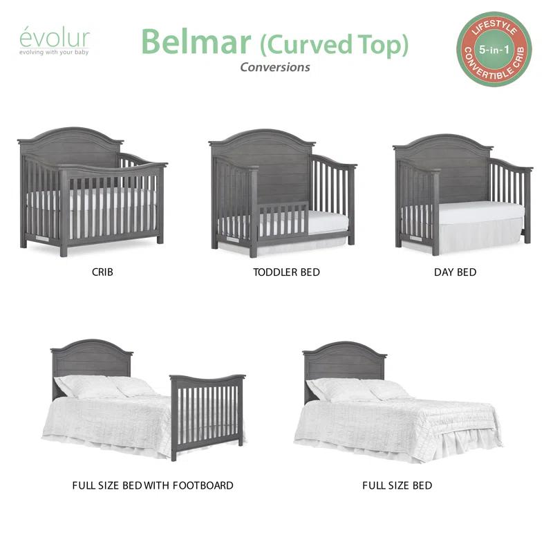 Belmar Curve 3-in-1 Convertible Crib