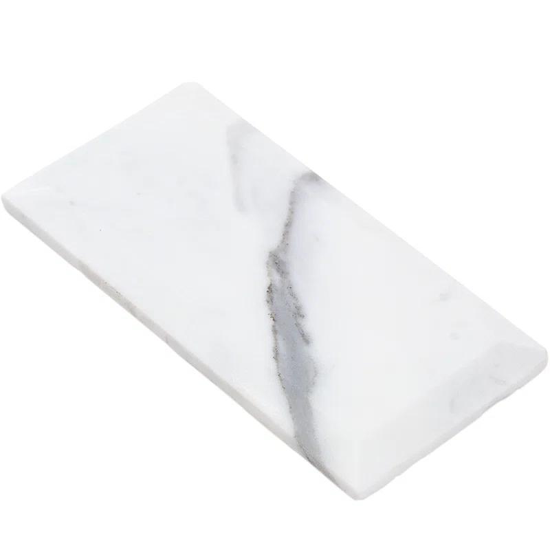 Calacatta 3" x 6" Marble Marble Look Subway Wall & Floor Tile
