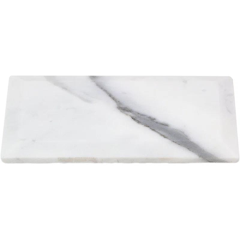 Calacatta 3" x 6" Marble Marble Look Subway Wall & Floor Tile