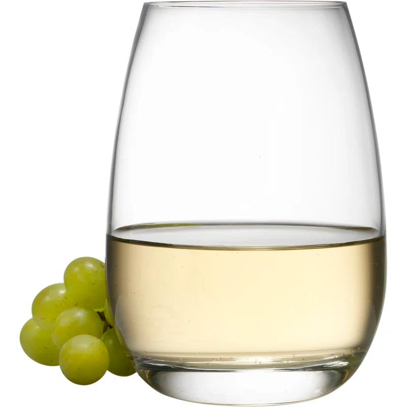 Luigi Bormioli Michelangelo Masterpiece 15.5 oz Stemless Drinking Glasses (Set of 4)