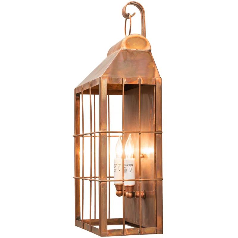 Meyda Lighting Rustic Lodge Copper Wall Light