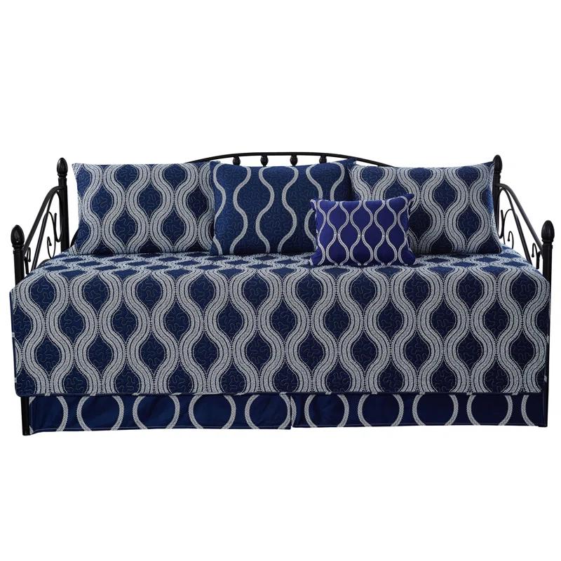 Home Soft Things Charleston Prints Quilted Geometric Shapes Quilt Set