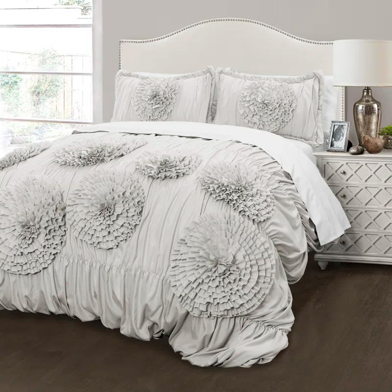 Lush Decor Serena Microfiber Traditional Comforter Set