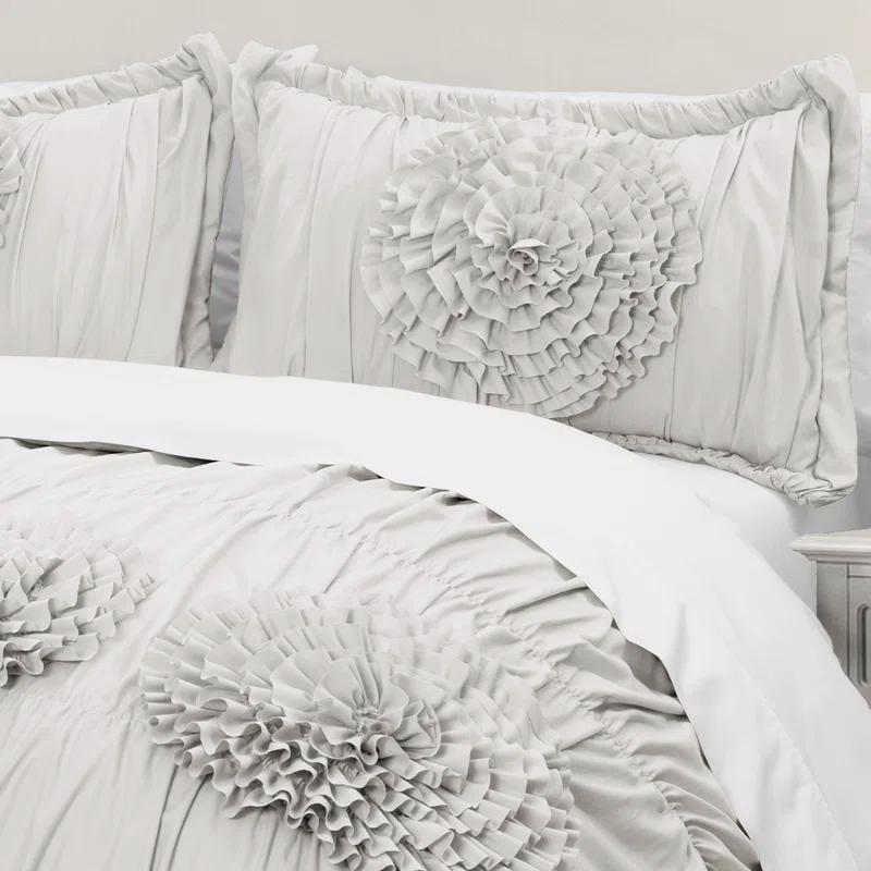 Lush Decor Serena Microfiber Traditional Comforter Set