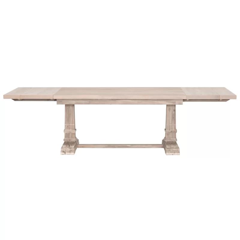 Traditions Natural Gray Acacia Extendable Dining Table