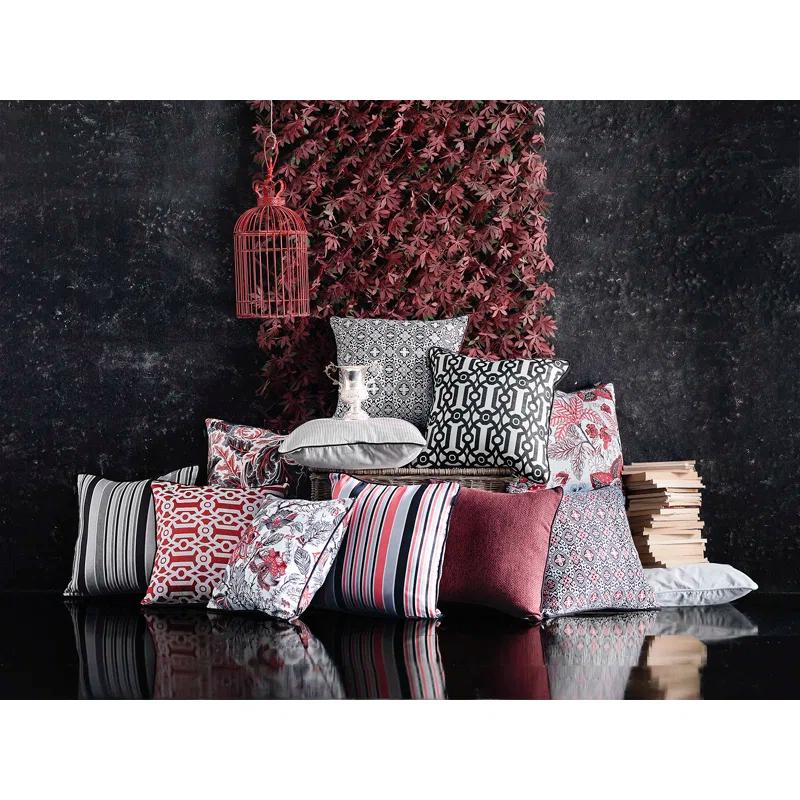 Luxurious Shadows Jacquard 17" Square Throw Pillow Cover