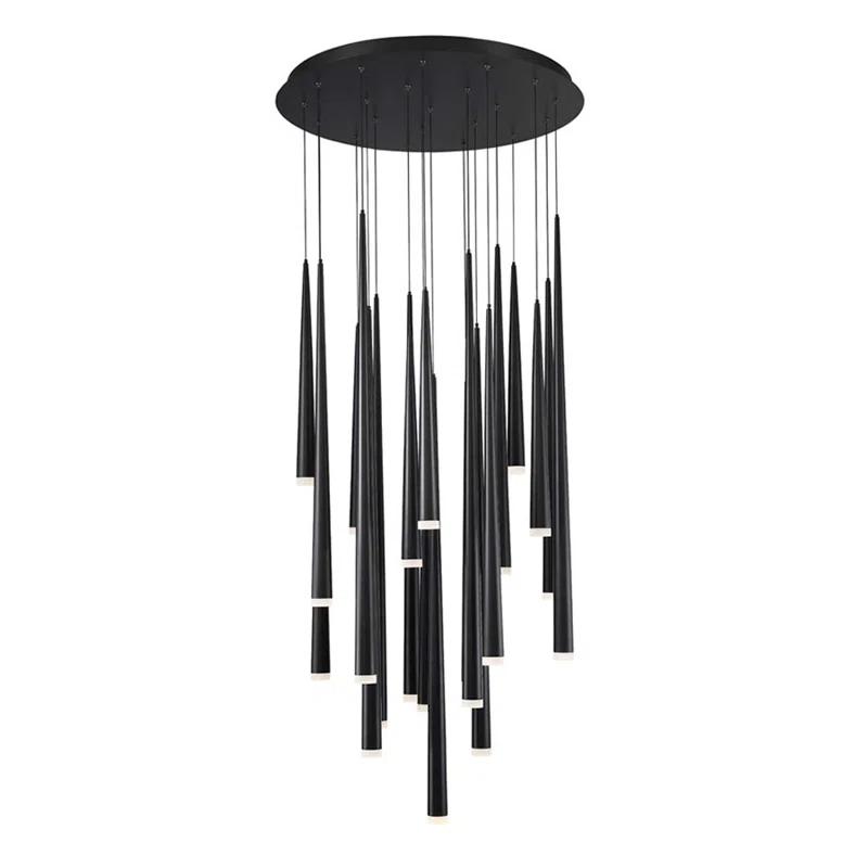Cascade 21 - Light Polished Nickel LED Cluster Pendant