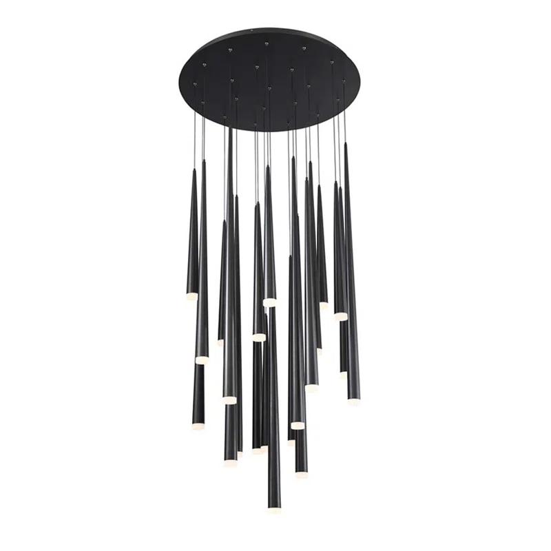 Cascade 21 - Light Polished Nickel LED Cluster Pendant