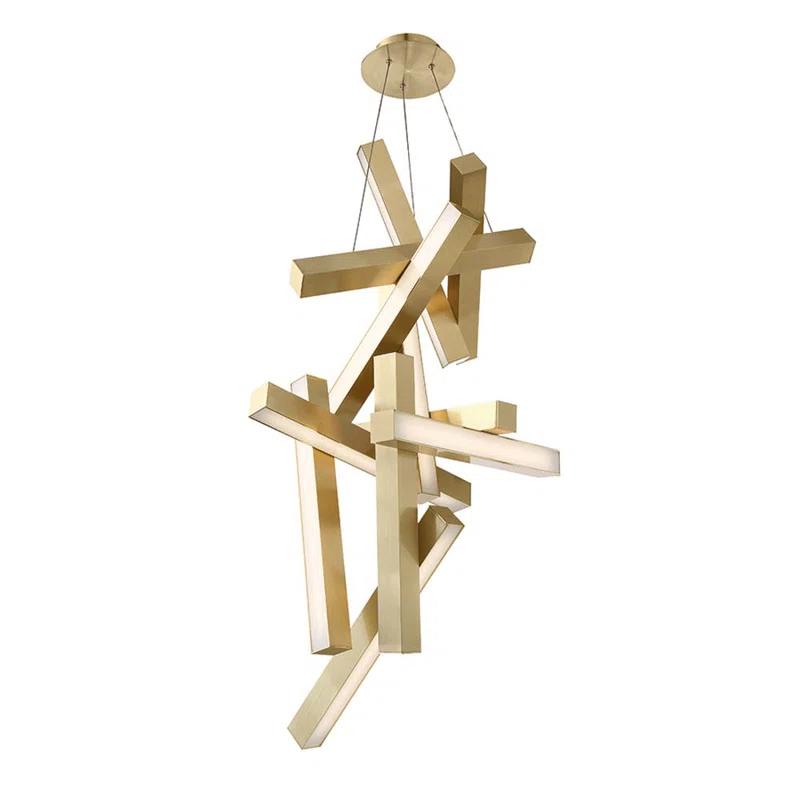 Modern Forms Chaos 12 - Light Dimmable Sputnik Modern Linear Chandelier