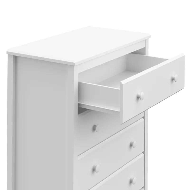 Storkcraft Alpine 4-Drawer White Nursery Dresser, GREENGUARD Certified