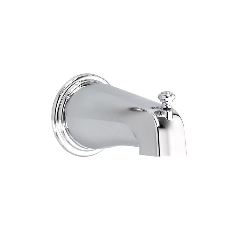 Sleek Chrome Wall-Mounted Tub Spout with Diverter