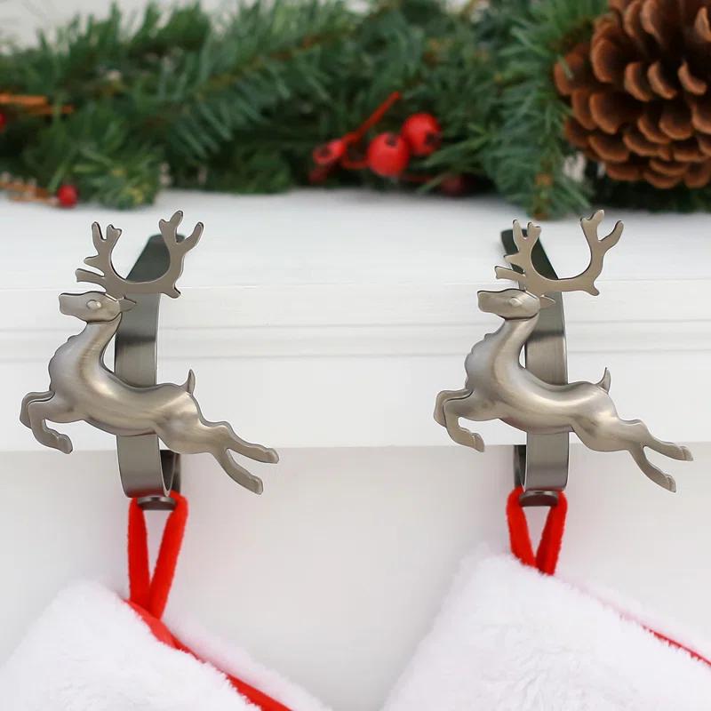 Haute Decor The Original MantleClips™ Stocking Holder (Set of 2)