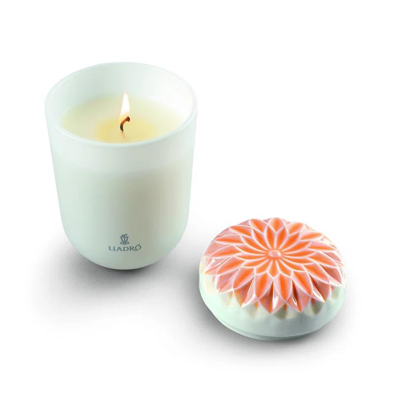 Valencia Scented White Porcelain Jar Candle