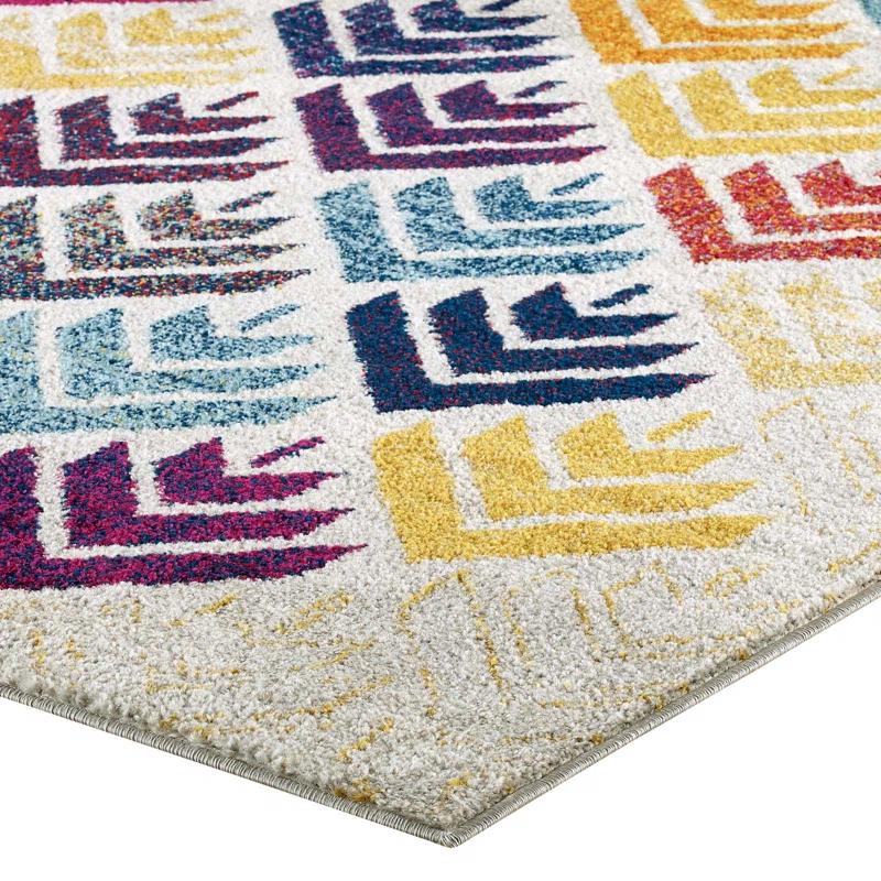 Modway Modway Entourage Florin Abstract Floral Area Rug