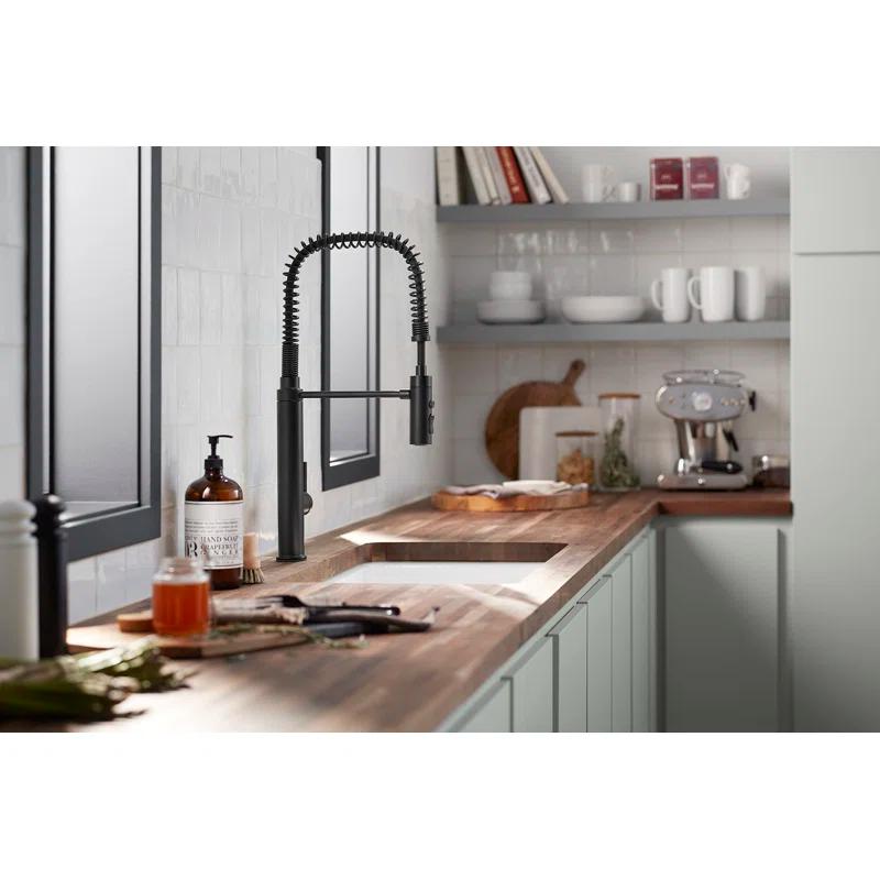 Kohler Purist® Single Handle Semi-Professional Pre-Rinse Kitchen Faucet with Pull Down Sprayer
