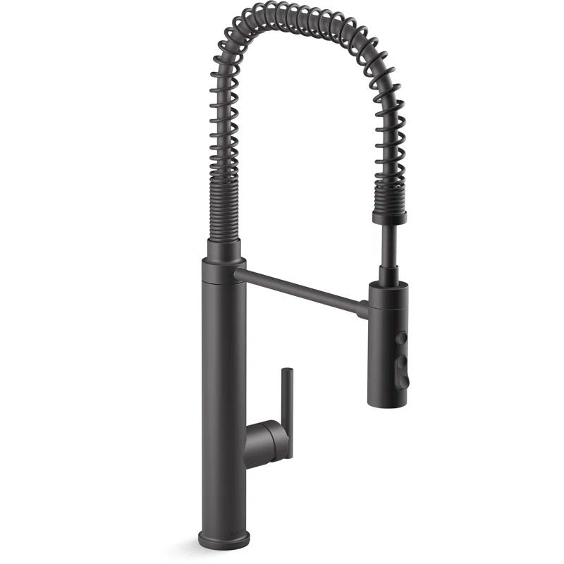 Kohler Purist® Single Handle Semi-Professional Pre-Rinse Kitchen Faucet with Pull Down Sprayer