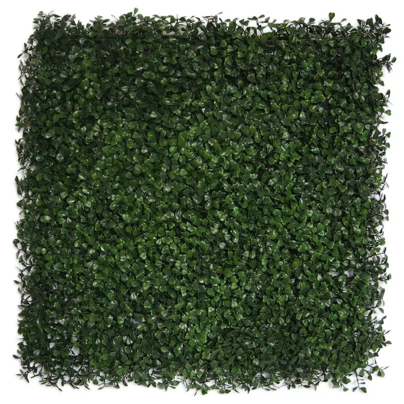 EverGreen Boxwood Bliss 19.68" Square Artificial Foliage Panels - Set of 4