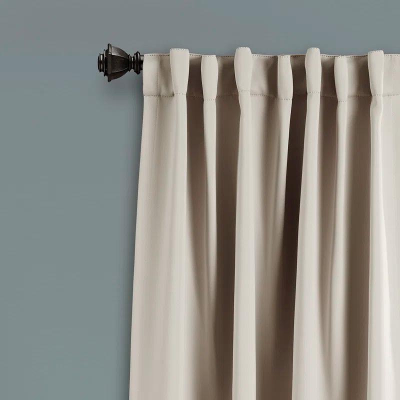 Lush Decor Lush Decor Insulated Back Tab Blackout Polyester Blackout Curtain Pair (Set of 2)