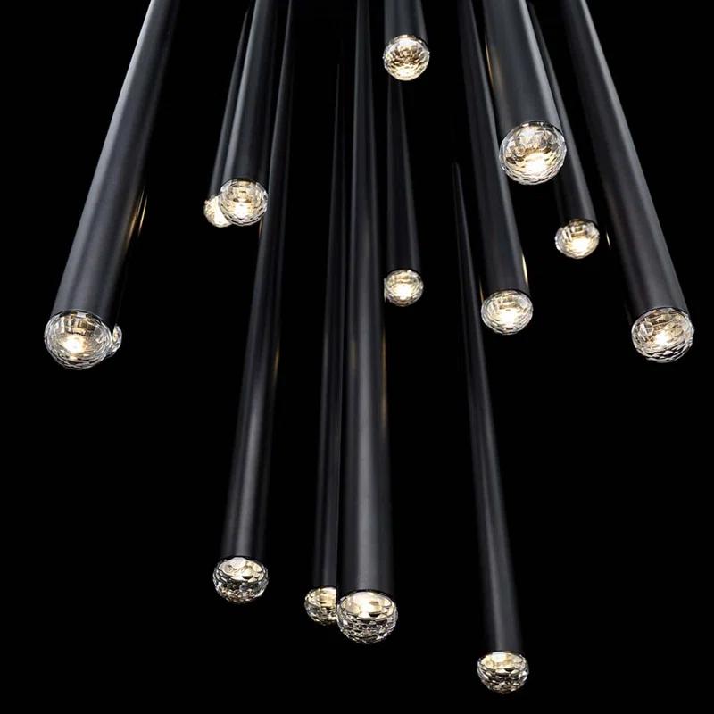 Cascade 21 - Light Polished Nickel LED Cluster Pendant