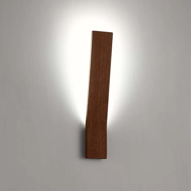 Sleek Black LED Sconce with Clear Diffuser - Dimmable, 11" H