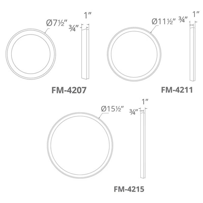 Argo Dimmable LED Flush Mount