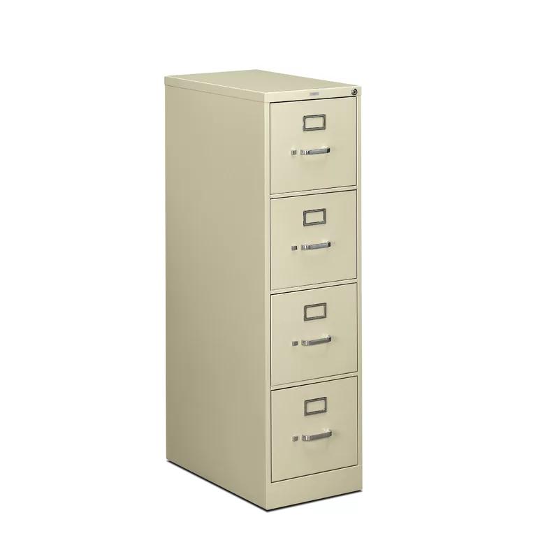 Putty 4-Drawer Lockable Vertical Filing Cabinet with Nylon Rollers