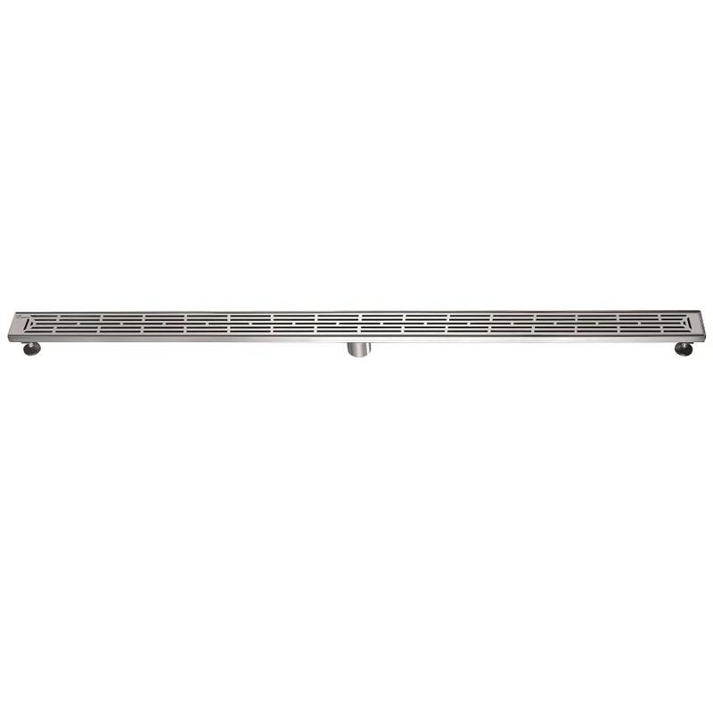 304 Stainless Steel Rectangle Shower Invisible Long Linear Floor Drain