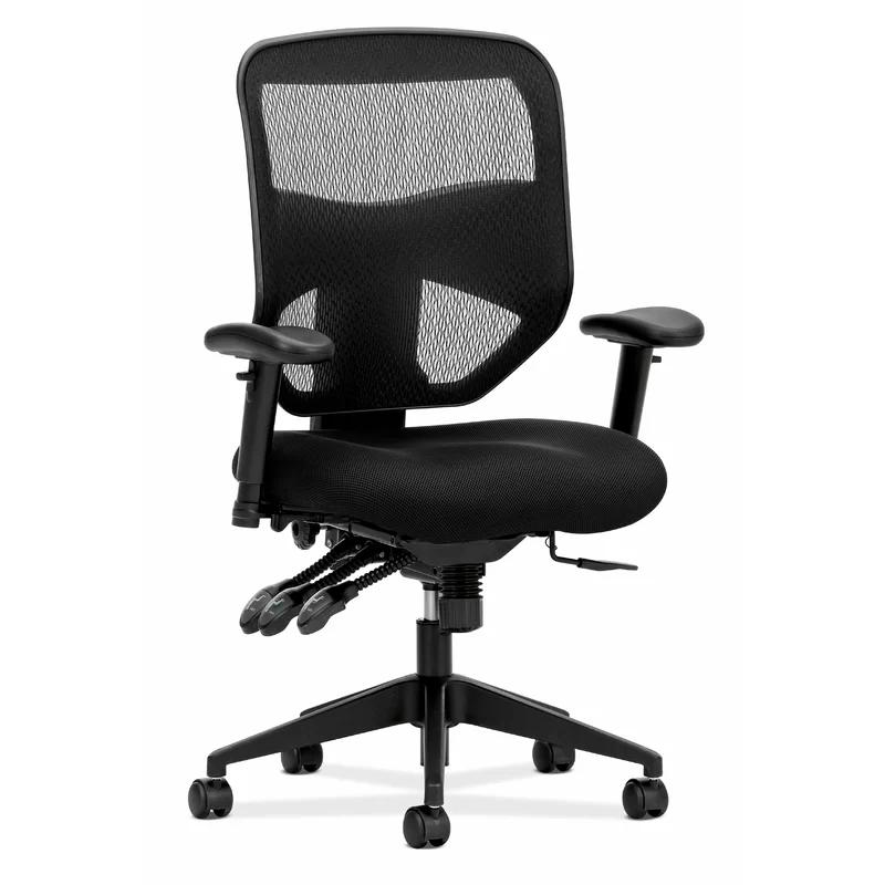 ErgoFlex 360° Black Mesh Adjustable High-Back Task Chair