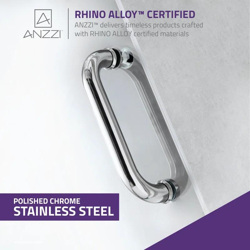 Fellow Series 30" x 72" Hinged Frameless Shower Door