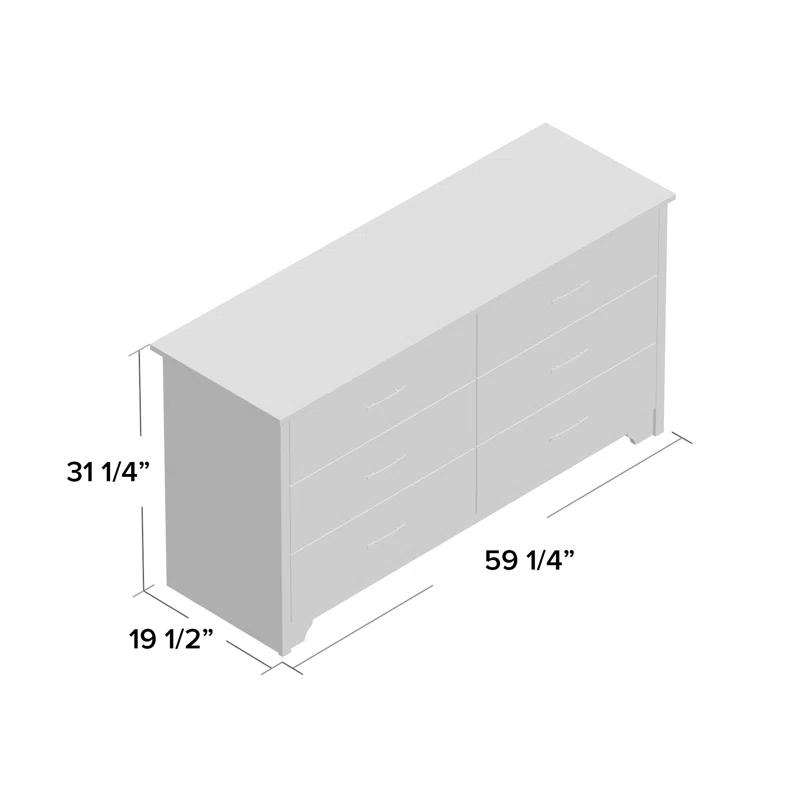 Fusion 6-Drawer Dresser