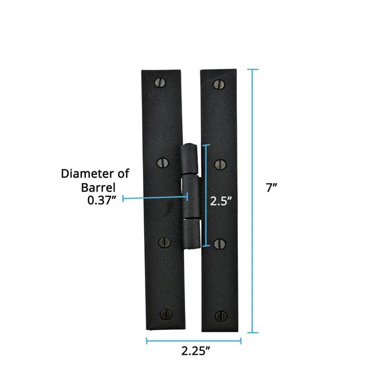 The Renovators Supply Inc. 7" H x 2.25" W Surface Mount Pair Door Hinges (Set of 4)
