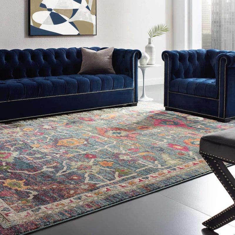 Modway Modway Porch & Den Lanham Distressed Floral Area Rug