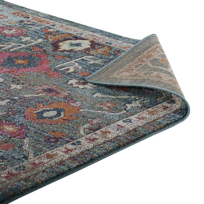 Modway Modway Porch & Den Lanham Distressed Floral Area Rug