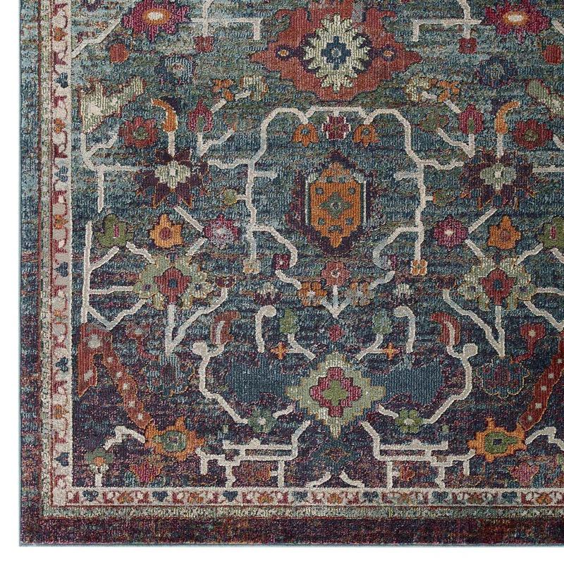 Modway Modway Porch & Den Lanham Distressed Floral Area Rug