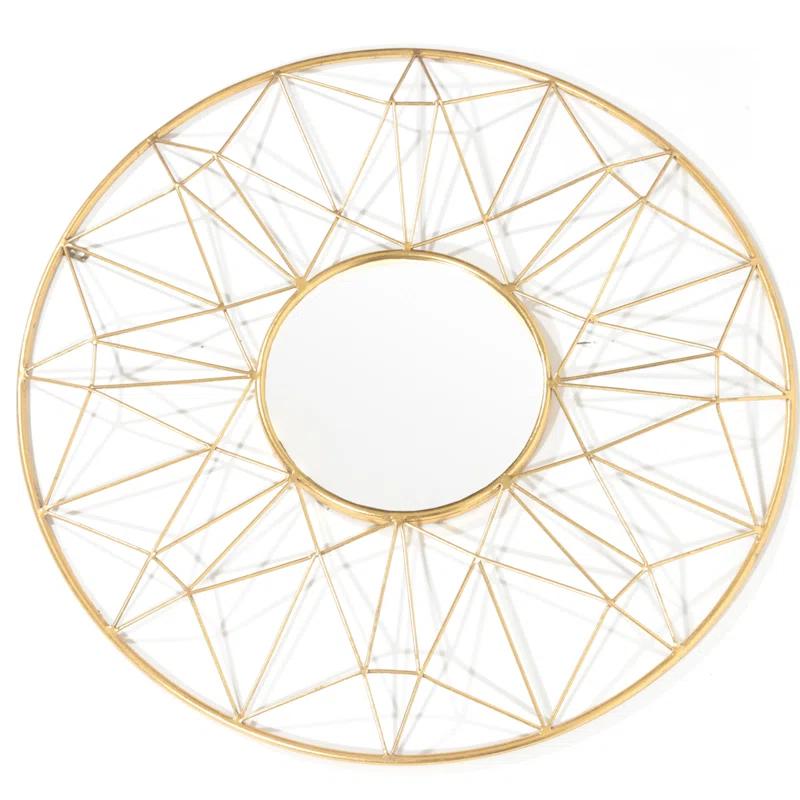 Gild Design House Hana Metal Mirror - Gold - A/N