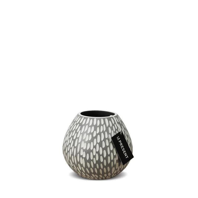 Dash Grey Modern Ceramic Table Vase - 6" Bouquet Holder