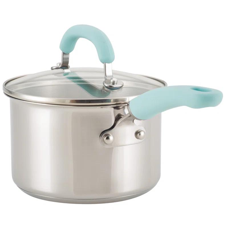 Rachael Ray Rachael Ray Create Delicious Stainless Steel Cookware Induction Pots and Pans Set, 10 Piece